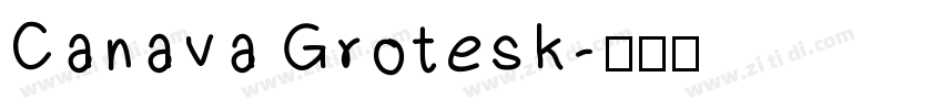 Canava Grotesk字体转换